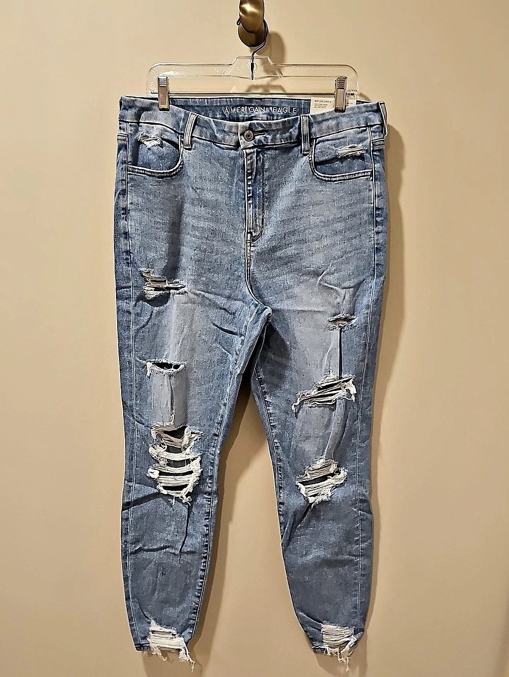 American Eagle Curvy Next Level Stretch Skinny Jean; NWT; 16 Long